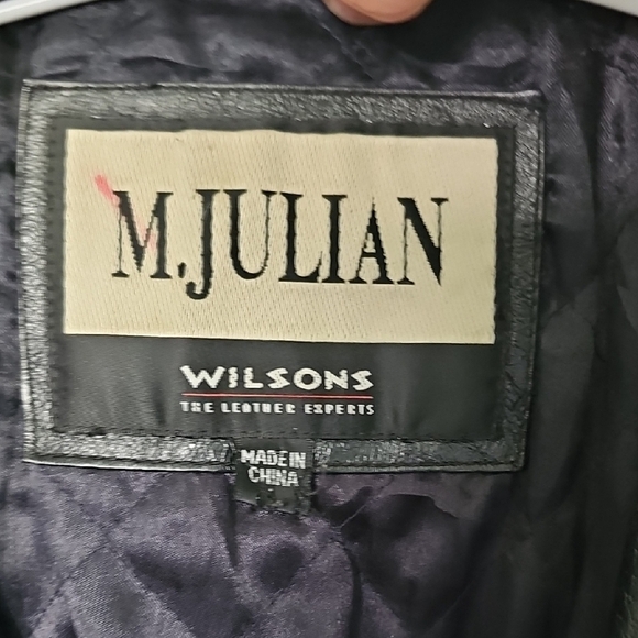 Wilsons Leather Black Trench Coat Genuine Leather - Picture 3 of 7